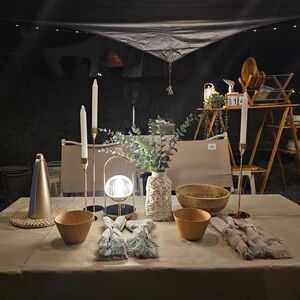 Set of 3 Gold Candle Holders | Modern Minimalist Home Decor